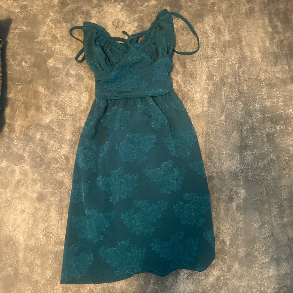 Teal Floral sundresss